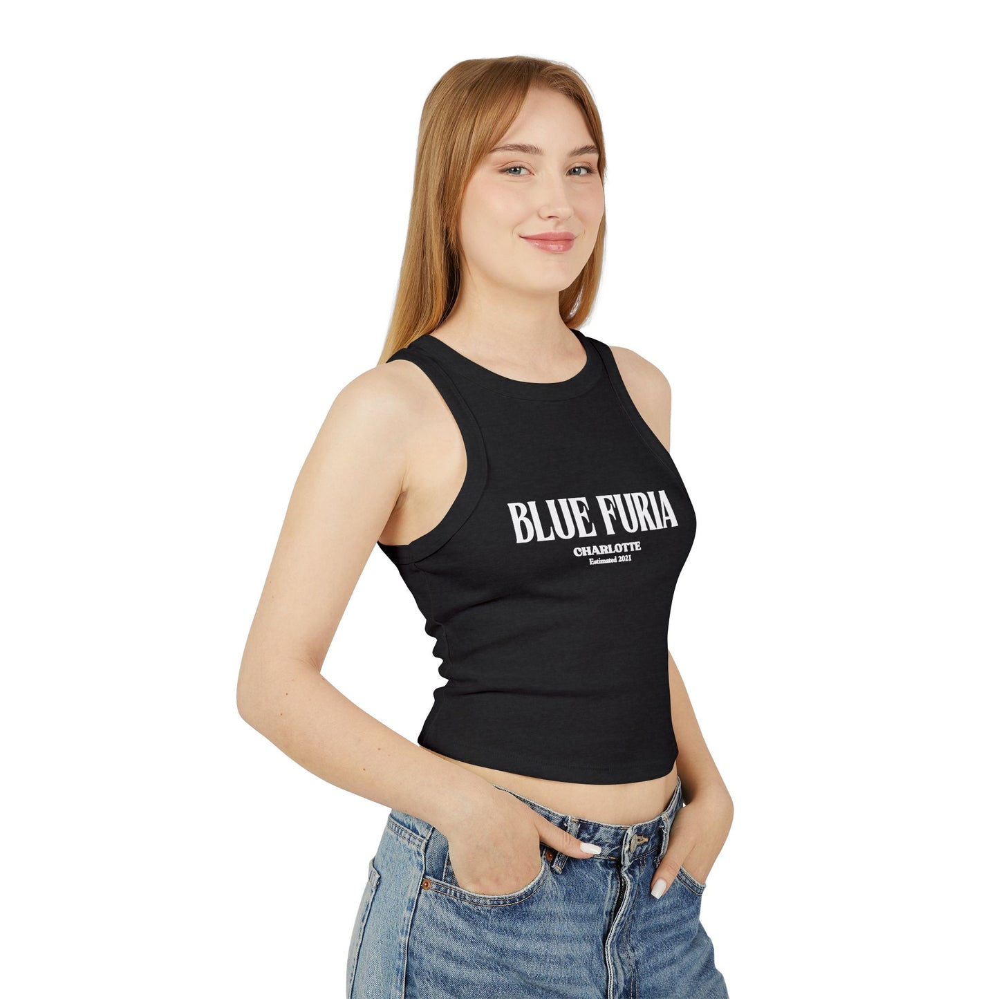 Women's Micro Rib Racer Tank Top