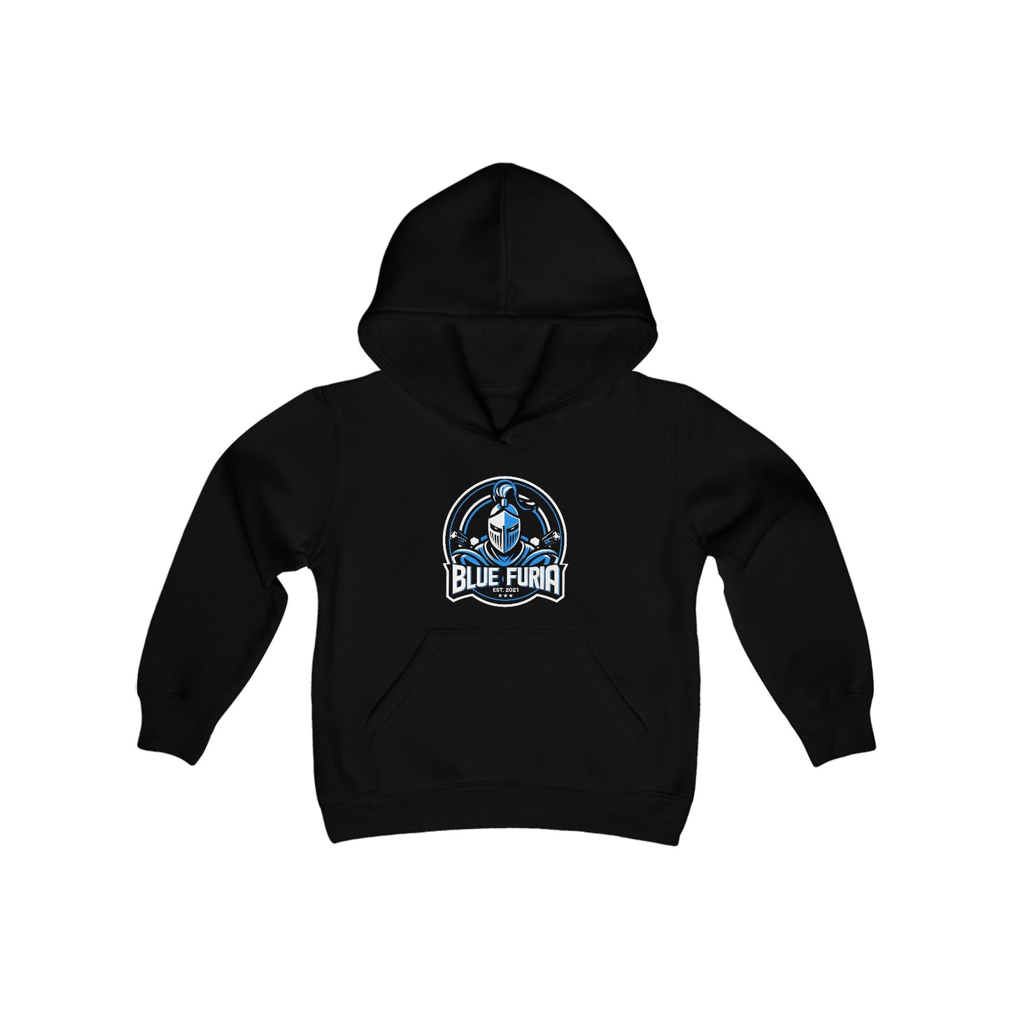 Blue Furia Youth Heavy Blend Hooded Sweatshirt