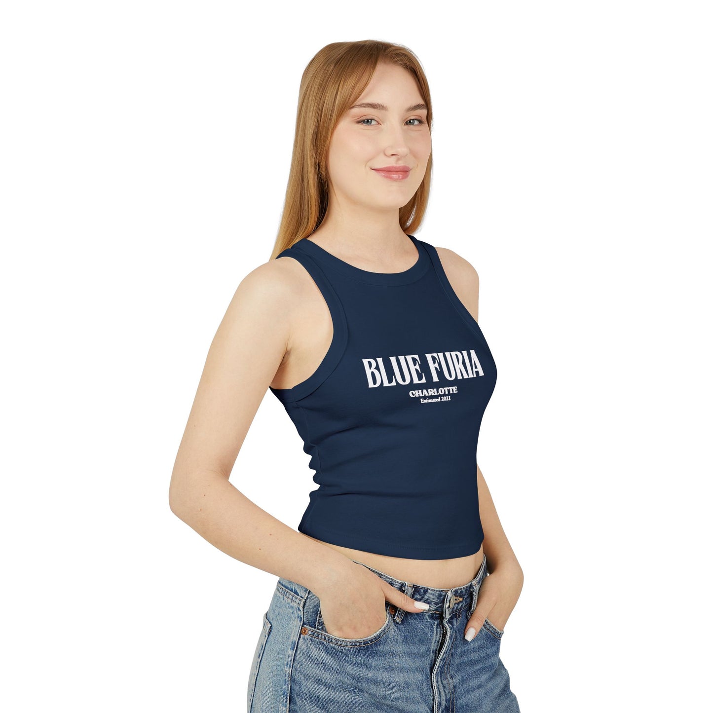 Women's Micro Rib Racer Tank Top