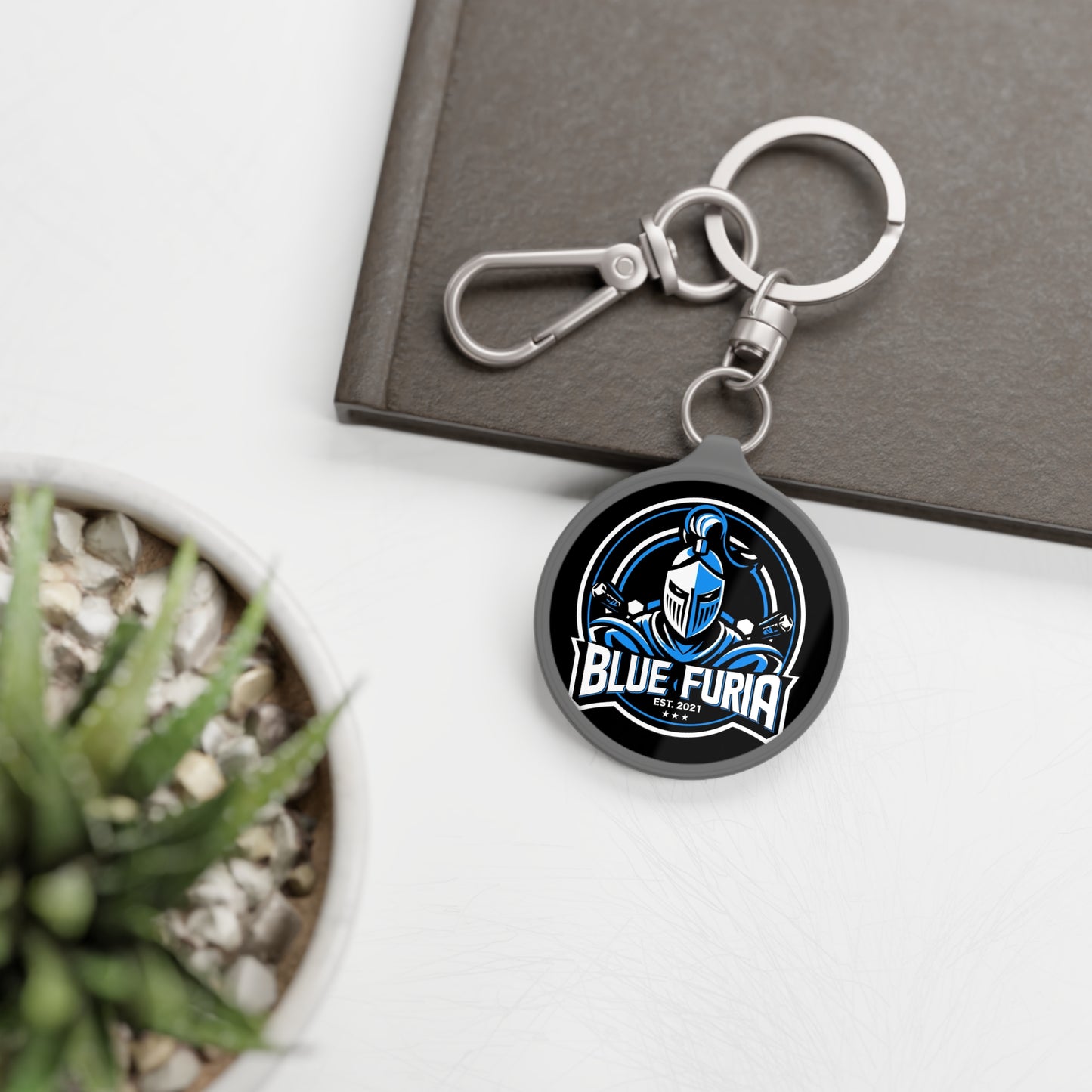 Blue Furia Keyring Tag