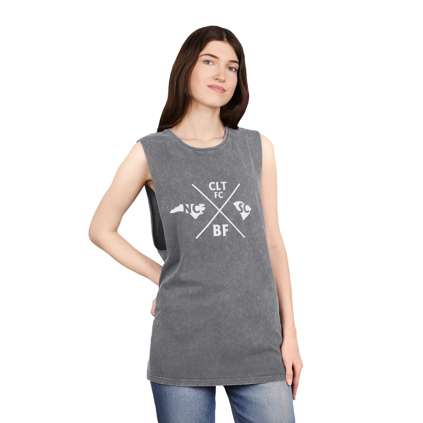 Unisex Stonewash Tank Top