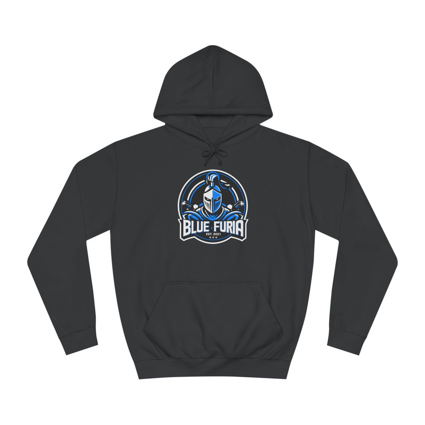 2024 Blue Furia Knight Unisex College Hoodie