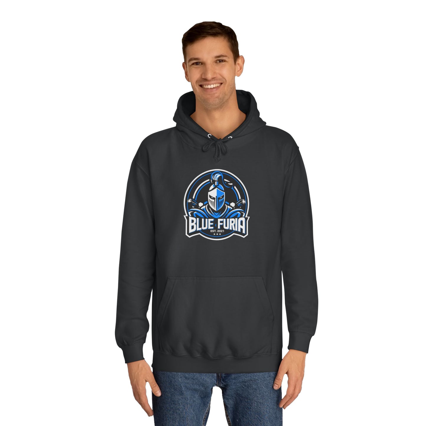 2024 Blue Furia Knight Unisex College Hoodie