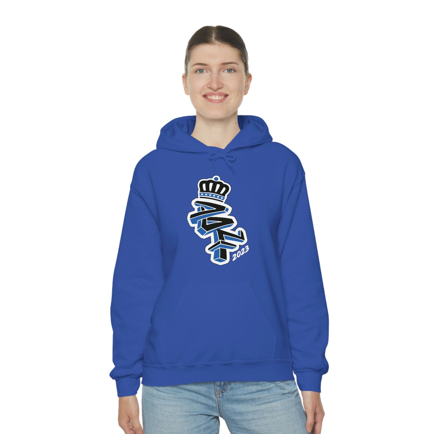 Unisex Heavy Blend™ Blue Furia Hooded Sweatshirt
